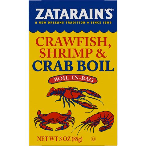 Zatarains Crab Boil Boil In Bag 3 Oz Mixed Spices And Seasonings