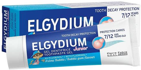 Elgydium Toothpaste Gel Junior Decay Protection 7 12 Years Old Bubble