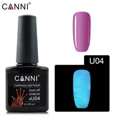 U04 7 3ml CANNI Luminoso Esmalte Permanente UV LED Canniamerica