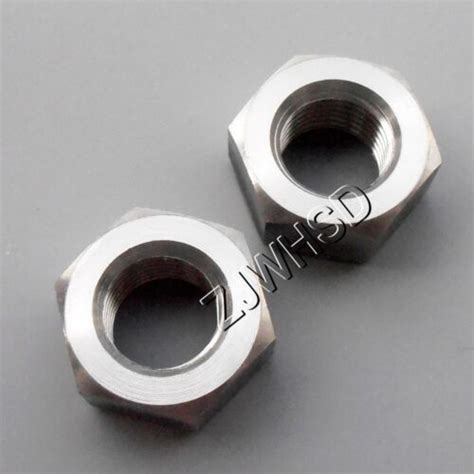 2pcs M10 X 1 25 Fine Thread Titanium Ti Hex Nut Pro Aerospace Grade For