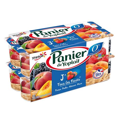 Yaourt Aux Fruits Panach Mg Panier De Yoplait X G Bam