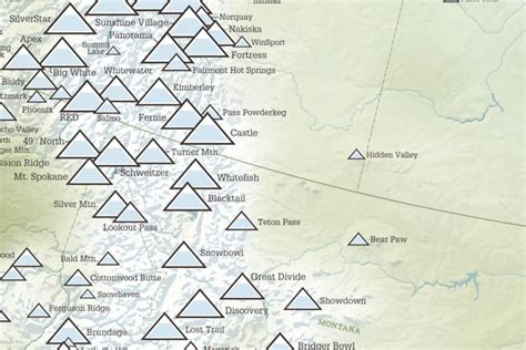 Utah Ski Resorts Map 11x14 Print - Best Maps Ever