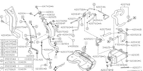 Subaru Forester Evaporative Emissions System Lines Pipe Complete