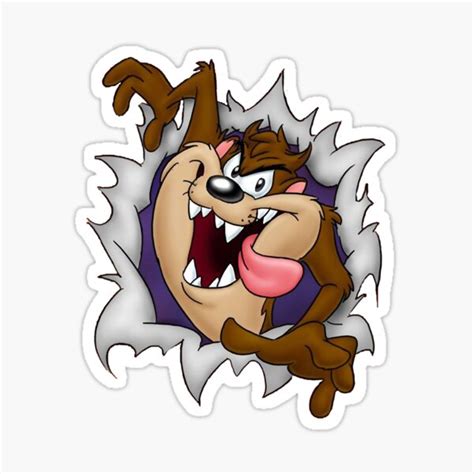 Tasmanian Devil Sticker For Sale By Jarettexistence Redbubble