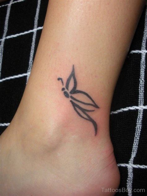 Gorgeous Butterfly Ankle Tattoo Tattoos Designs