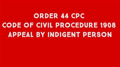 Order Cpc Code Of Civil Procedure Rule To Rule Appeal By