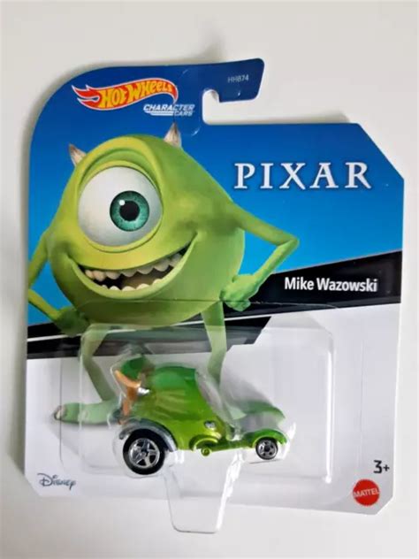 HOT WHEELS DISNEY PIXAR Monsters Inc MIKE WAZOWSKI Character Car New Sealed 11 50 PicClick UK