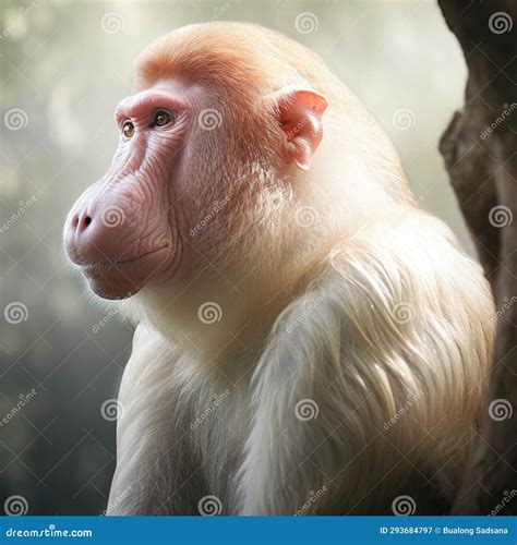 A Proboscis Monkey stock illustration. Illustration of proboscis ...