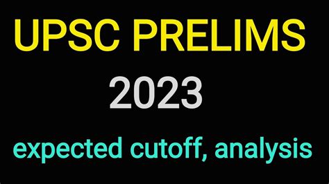 Upsc Cse Pre Cutoff Upsc Pre Cutoff Upsc Pre