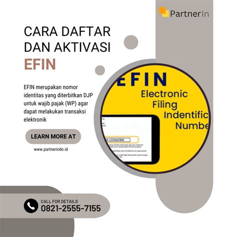 Cara Daftar Dan Aktivasi Efin Secara Online Partnerin