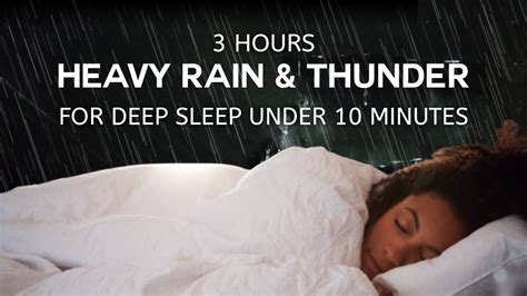 ASMR Rain Sounds For Sleeping Instantly Fall Asleep With Heavy Rain