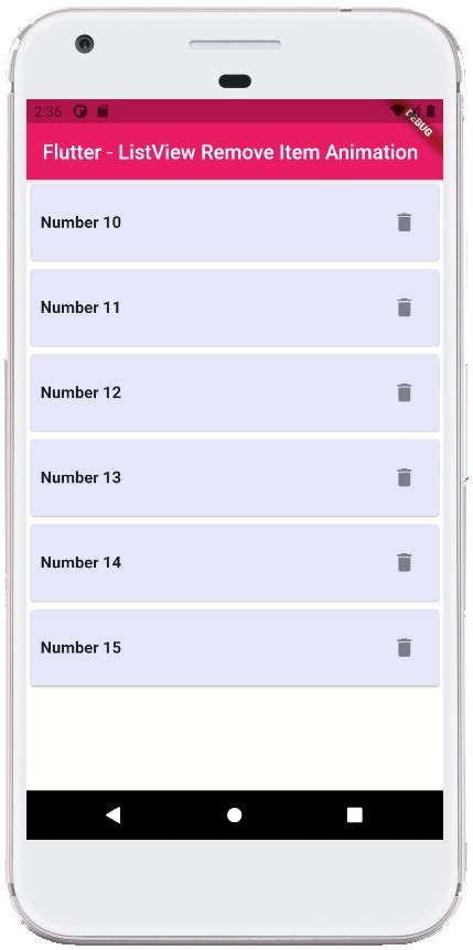 Flutter Listview Remove Item Design Talk