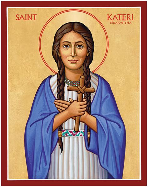 Women Saints Saint Kateri Tekakwitha Icon Monastery Icons