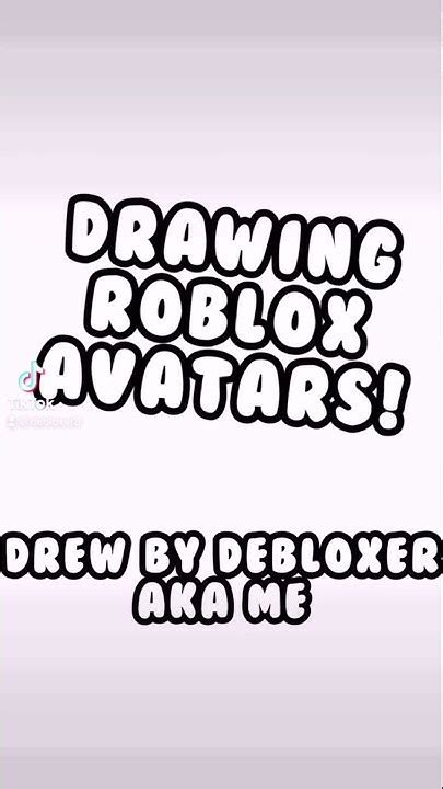 Drawing Roblox Avatars Youtube