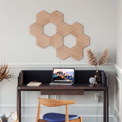 Nanoleaf Elements Wood Look Hexagon LED Smart Light Expansion Kit