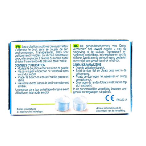 Quies Protection Auditive Silicone Anti bruit Discrétion