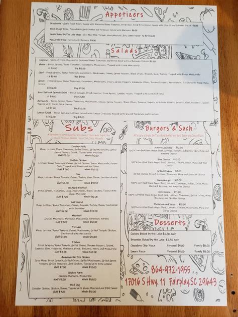 Menu At Peace Of Pie On Hartwell Pizzeria Fair Play