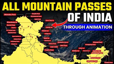 All Mountain Passes Of India And Their Location On MAP Smart Tricks