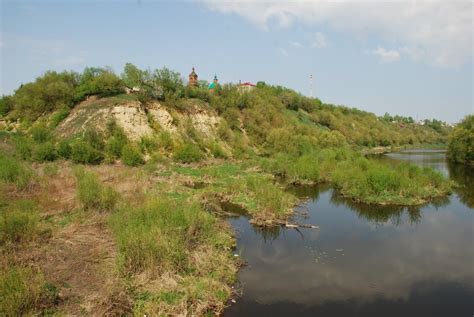 Фото Лебедянь. Известняковый холм, на котором стоял средневековый город ...