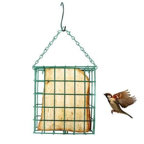 Mangeoire Oiseaux Suspendue Carr E Bird Distributeur D Aliments Cdiscount