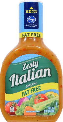 Kroger Fat Free Zesty Italian Dressing 16 Fl Oz Kroger