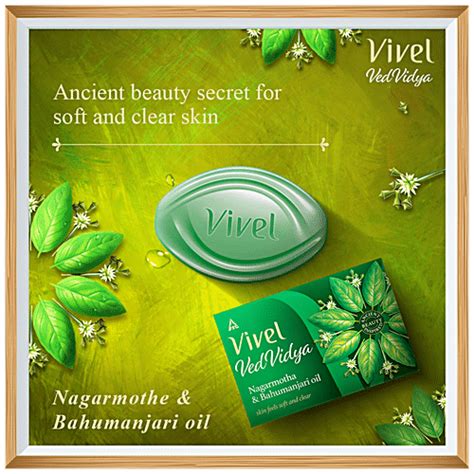 Buy Vivel Ved Vidya Luxury Soap Bars For Soft Even Toned Clear