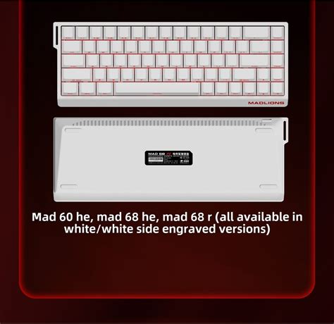 MADLIONS MAD 68 R HE Pro Magnetic Switch Mechanical Keyboard Wired Full