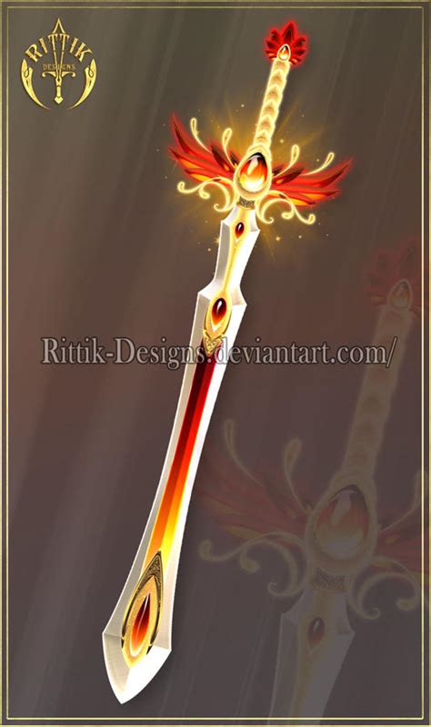 Phoenix Sword Closed By Rittik Designs On Deviantart