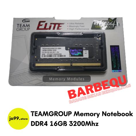 Jual TEAMGROUP Memory Notebook DDR4 SODIMM 16GB 3200Mhz Shopee Indonesia