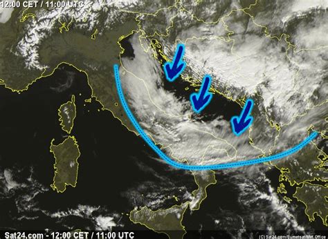 Allerta Meteo Il Nuovo Fronte Freddo Avanza Al Centro Sud Temperature