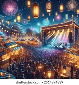 New Year Music Festival Celebration 2025 AI-generated image 2514912807