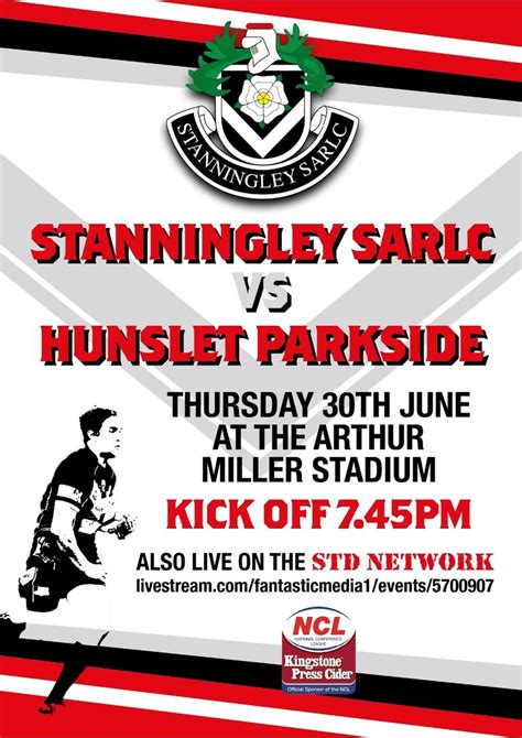 Stanningley Vs Hunslet Club Parkside Live