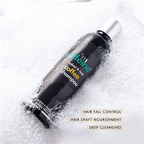 Buy MCaffeine Naked Raw Coffee Shampoo Hair Fall Control With Protein Argan Oil Smoothens