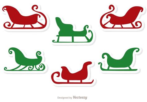 Santa Sleigh Vector at Vectorified.com | Collection of Santa Sleigh Vector free for personal use