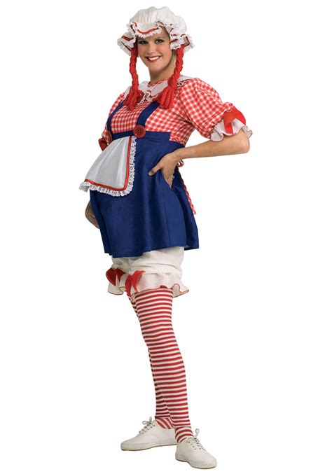 Cute Maternity Rag Doll Costume Womens Maternity Halloween Costume