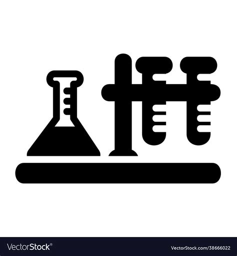 Laboratory Icon In Solid Style For Any Projects Vector Image