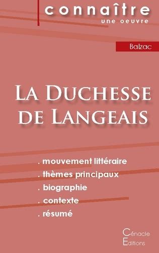 La Duchesse De Langeais Fiche De Lecture Honor De Balzac