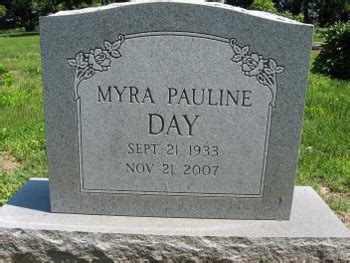 Myra Pauline McAllister Day 1933 2007 Memorial Find A Grave