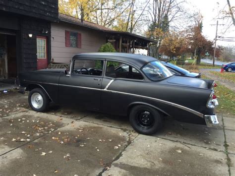 1956 Chevy 210 2dr Post Nice Driver Gasser Drag Car Race Vintage Rat Rod Classic Chevrolet Bel