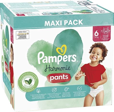 Pampers Couches Culottes Harmonie Nappy Pants Taille 6 15 Kg 56