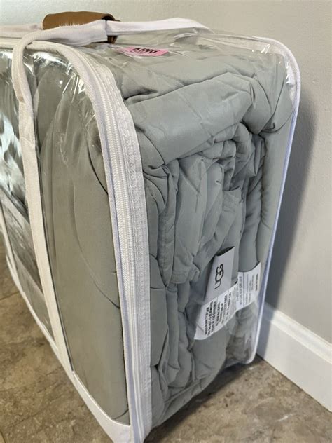 Ugg® Alahna King Comforter Set Cooling Technology Mineral Gray Green