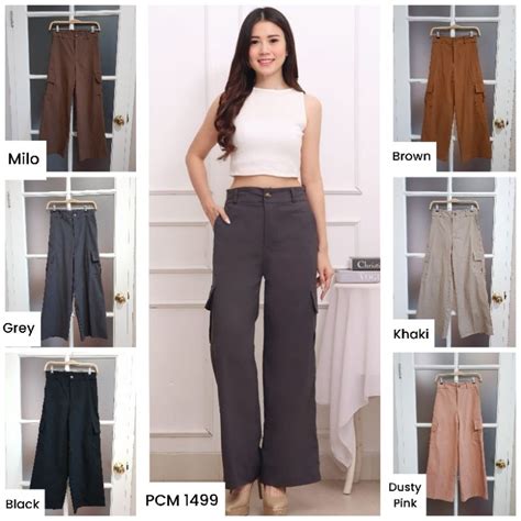 Jual Peace Monday Culotte Cargo Pants Celana Kulot Cargo Wanita