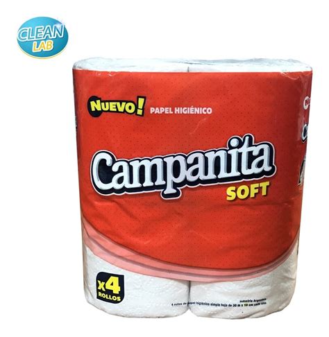 Papel Higienico Campanita Soft Bolson 48 Rollos 30 Mts Clean Lab Srl