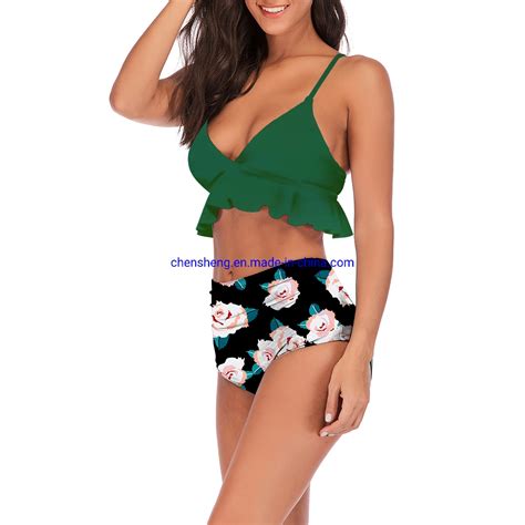 Floral Printed Swimsuit Sexy Bikini Two Piece Bikini High Quality Sexy Girl Bikini Set China