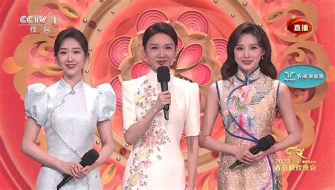 兔年春晚主持人，任鲁豫最稳，撒贝宁小尼疲惫，3位女生都很甜美