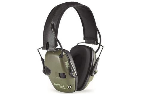 Howard Leight Impact Sport Electronic Earmuff Od Green Sportsmans