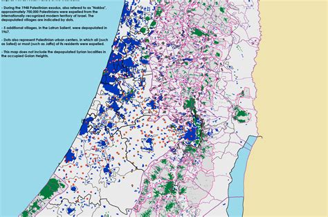 Demographic Map Of Palestine