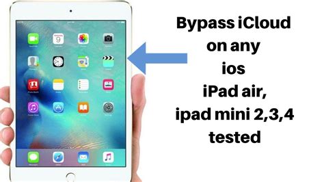 Ipad A Icloud Remove Remove Icloud All Ipad Youtube