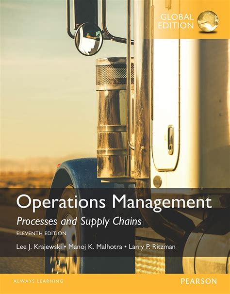 Pdf Operations Management Processes And Supply Chains Lee J