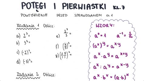 Pot Gi I Pierwiastki Klasa Gwo Matematyka Z Plusem Sprawdzian